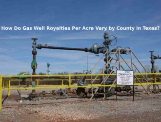 How Do Gas Well Royalties Per Acre Vary by County in Texas?