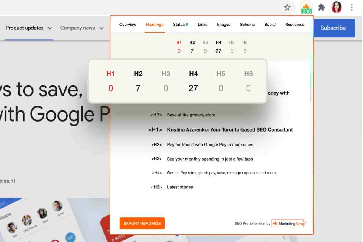 Detailed SEO Extension