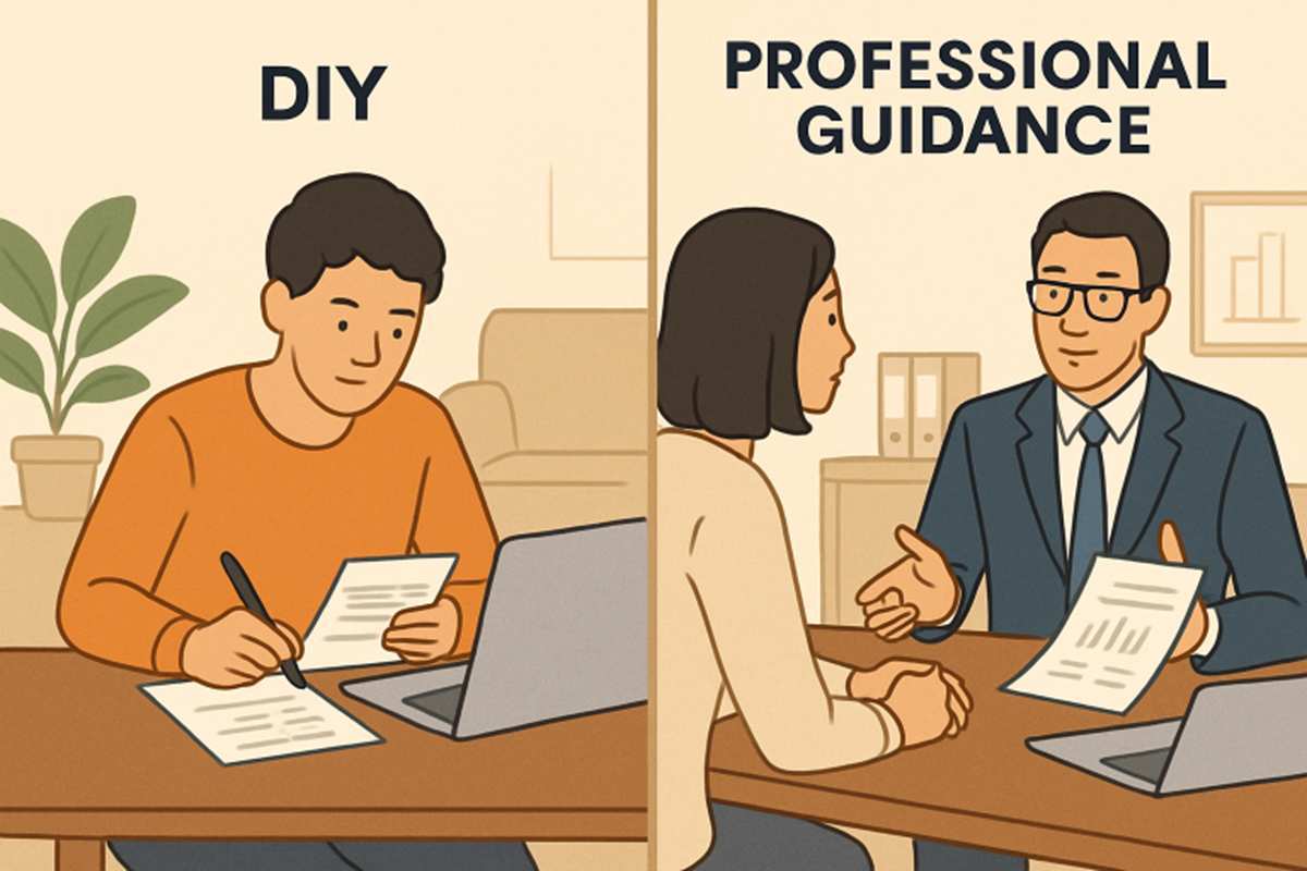 diy vs professional financial advice